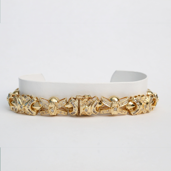 Brăţară cu Diamante din Aur Galben 14k