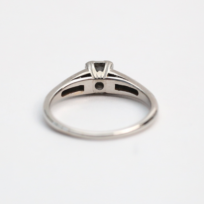 Inel cu Diamante din Aur Alb 14k