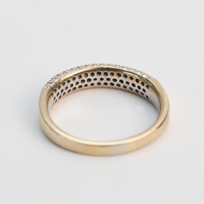 Inel cu Diamante din Aur Galben 10k