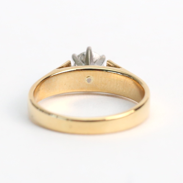 Inel Logodnă cu Diamante din Aur Galben 18k