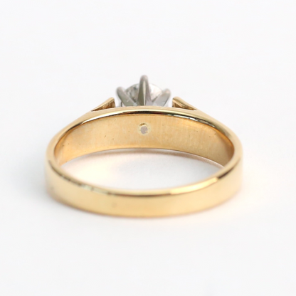 Inel Logodnă cu Diamante din Aur Galben 18k