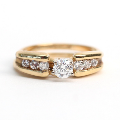 Set cu Diamante din Aur Galben 14k