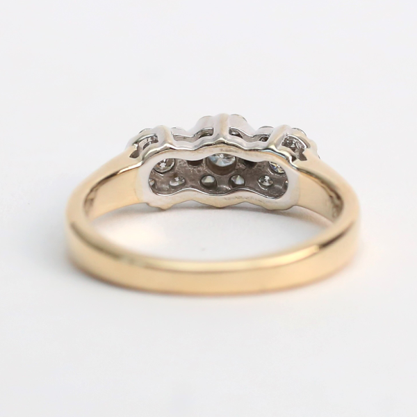 Inel cu Diamante din Aur Galben 14k