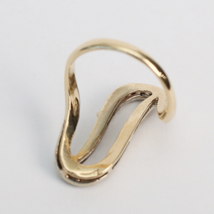 Inel cu Diamante din Aur Galben 14k