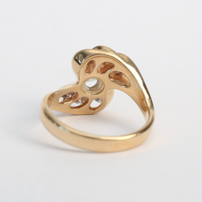 Inel cu Diamante din Aur Galben 14k