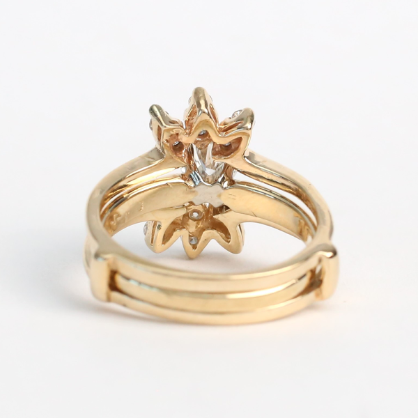 Set cu Diamante din Aur Galben 14k