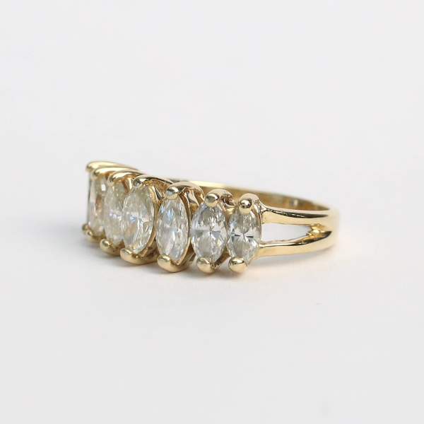 Inel cu Diamante din Aur Galben 14k