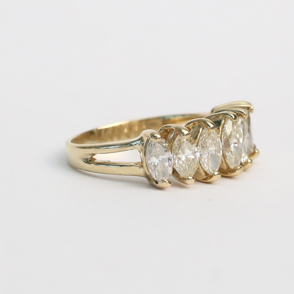 Inel cu Diamante din Aur Galben 14k