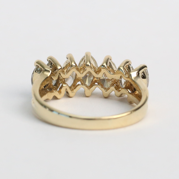 Inel cu Diamante din Aur Galben 14k