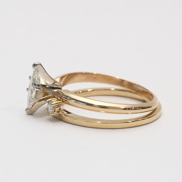 Set cu Diamante din Aur Galben 14k