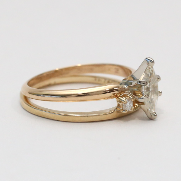 Set cu Diamante din Aur Galben 14k