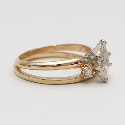Set cu Diamante din Aur Galben 14k