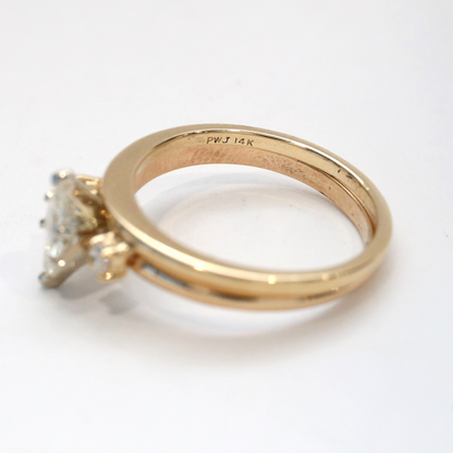 Set cu Diamante din Aur Galben 14k