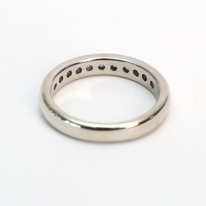 Inel cu Diamante din Aur Alb 14k