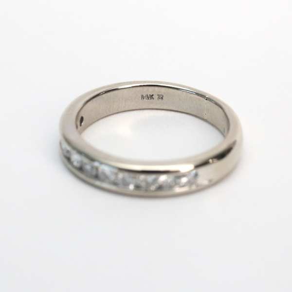 Inel cu Diamante din Aur Alb 14k