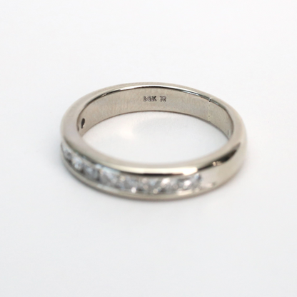 Inel cu Diamante din Aur Alb 14k