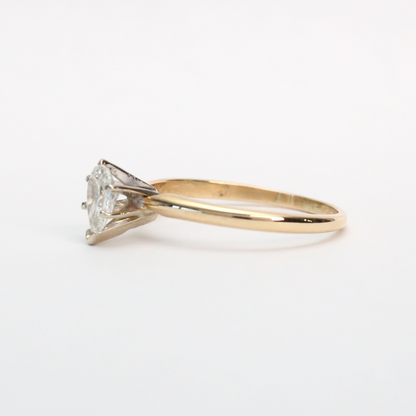 Inel Logodnă cu Diamante din Aur Galben 14k