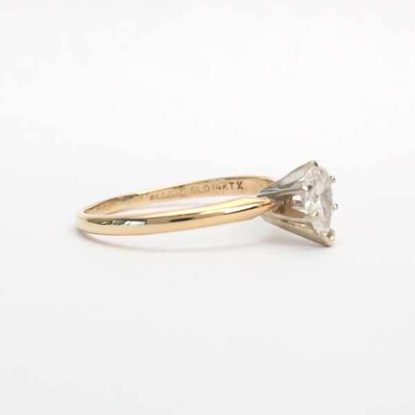 Inel Logodnă cu Diamante din Aur Galben 14k