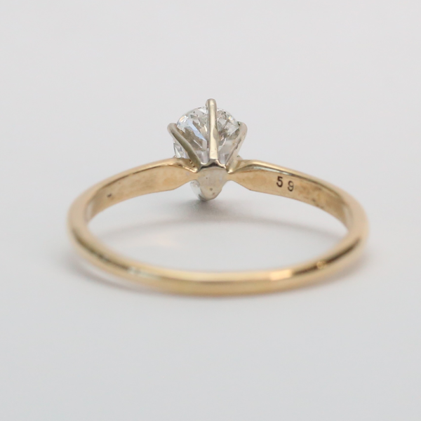 Inel Logodnă cu Diamante din Aur Galben 14k