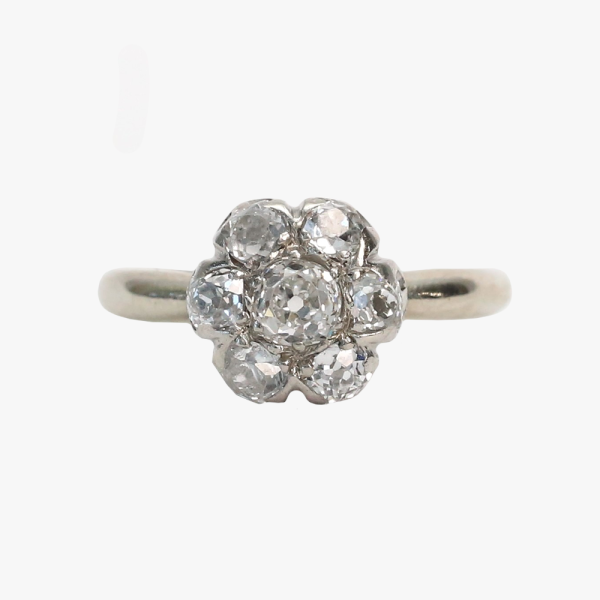 Inel cu Diamante din Aur Alb 14k