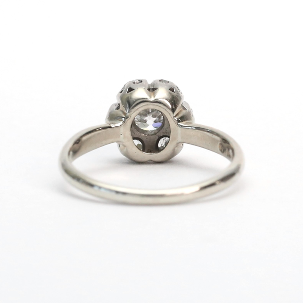 Inel cu Diamante din Aur Alb 14k