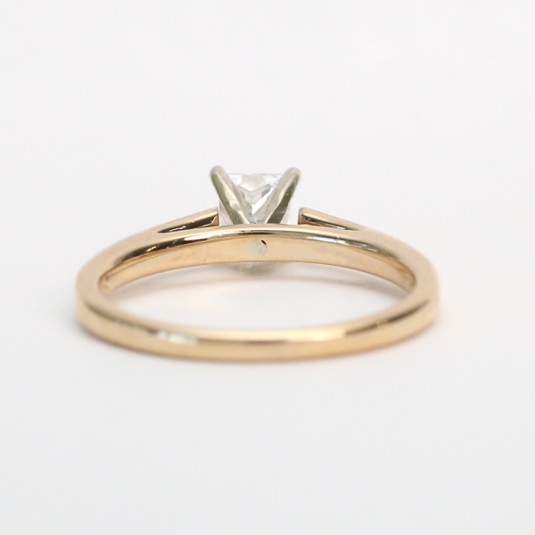 Inel Logodnă cu Diamante din Aur Galben 14k