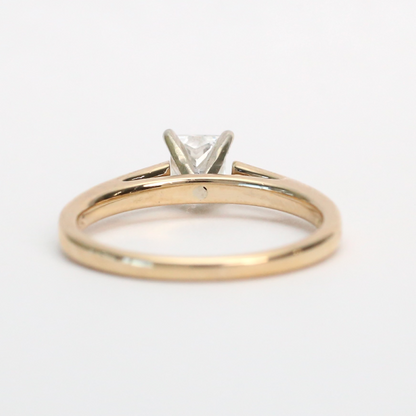 Inel Logodnă cu Diamante din Aur Galben 14k
