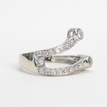 Inel cu Diamante din Aur Alb 14k