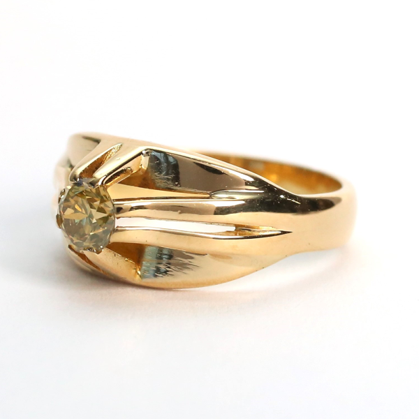 Inel cu Diamante din Aur Galben 18k