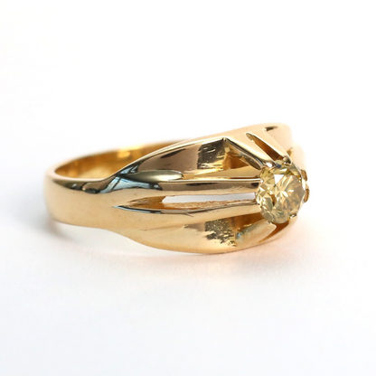 Inel cu Diamante din Aur Galben 18k