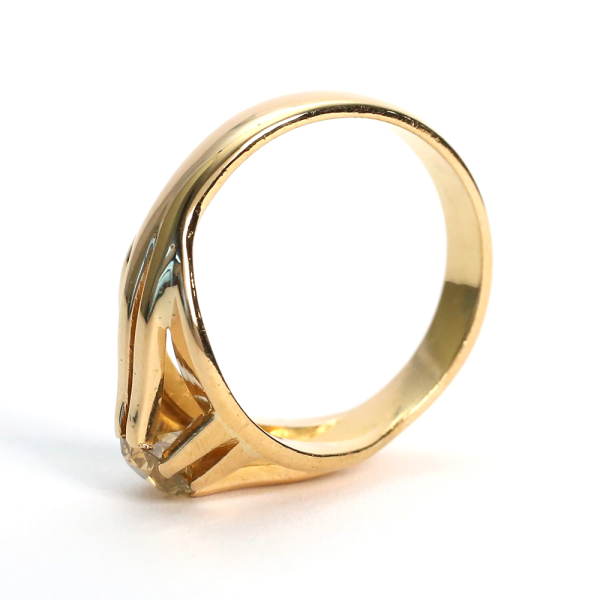 Inel cu Diamante din Aur Galben 18k