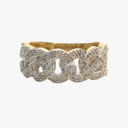 Inel cu Diamante din Aur Galben 10k