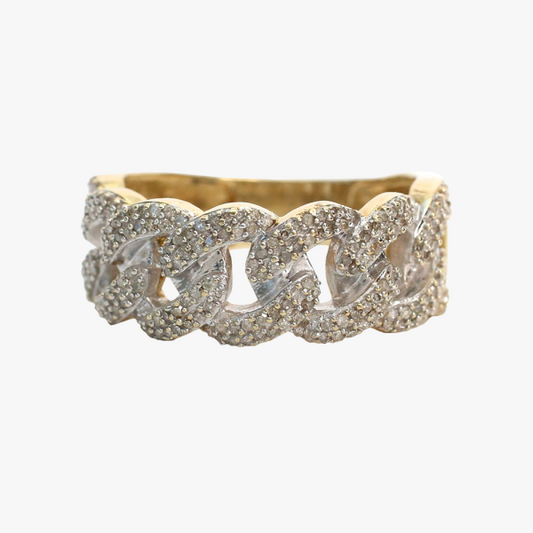 Inel cu Diamante din Aur Galben 10k