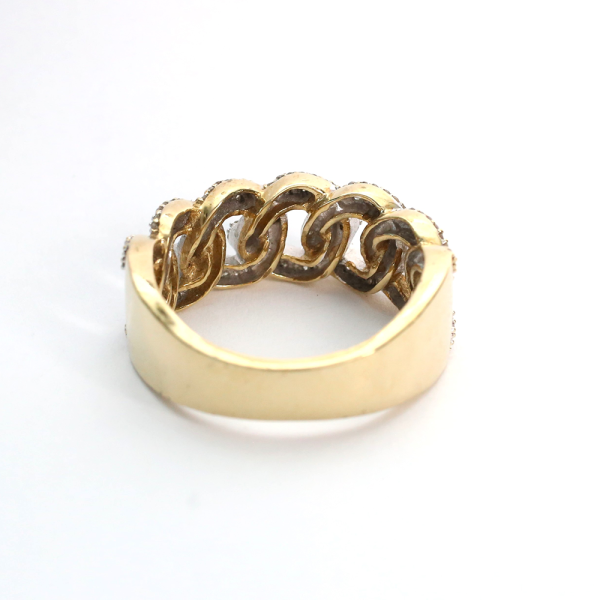 Inel cu Diamante din Aur Galben 10k