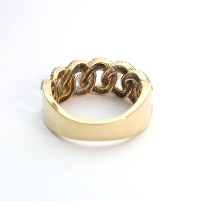 Inel cu Diamante din Aur Galben 10k