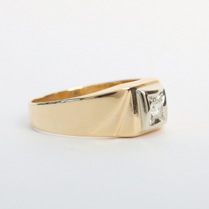 Inel cu Diamante din Aur Galben 14k