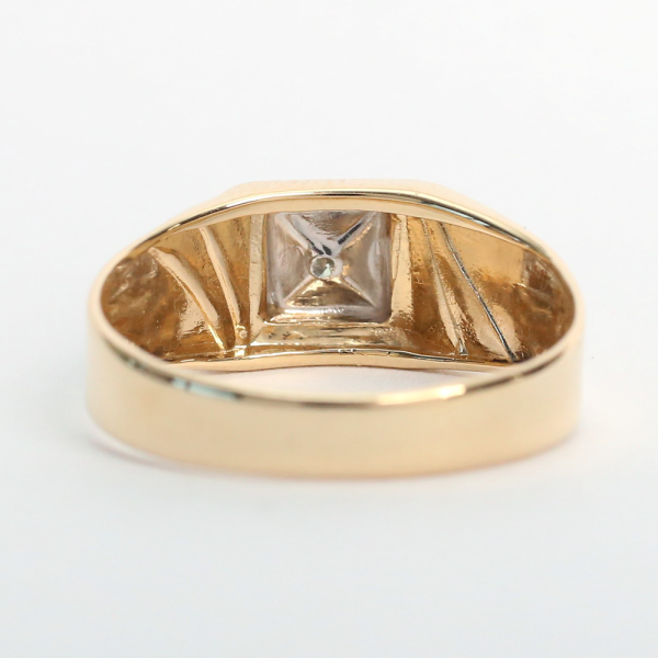 Inel cu Diamante din Aur Galben 14k