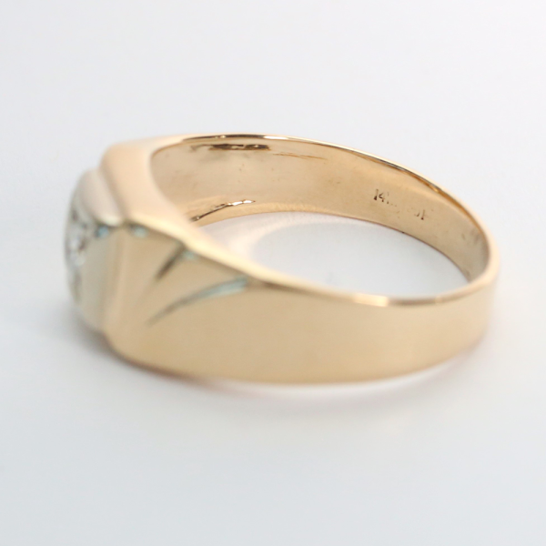 Inel cu Diamante din Aur Galben 14k