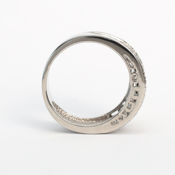 Inel cu Diamante din Aur Alb 14k