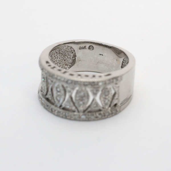 Inel cu Diamante din Aur Alb 14k