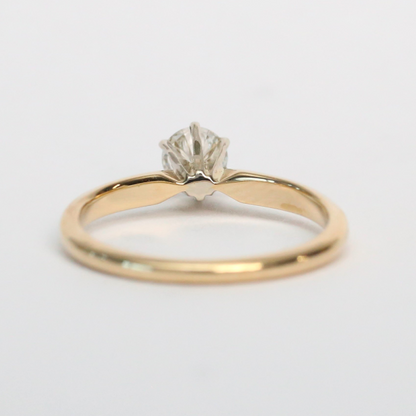 Inel Logodnă cu Diamante din Aur Galben 14k