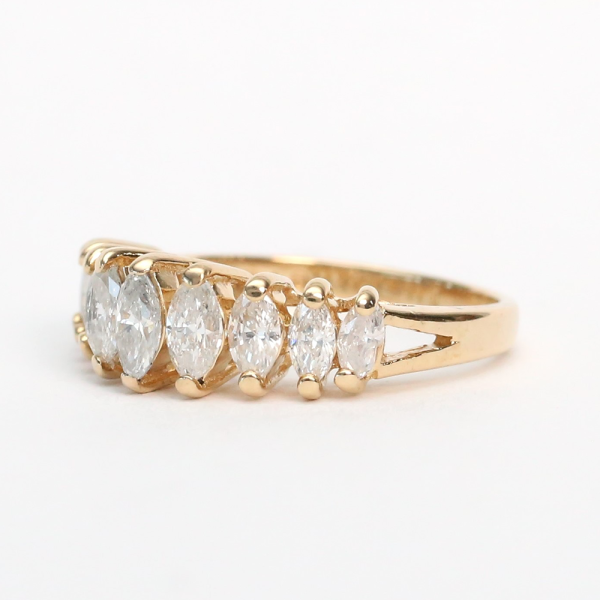 Inel cu Diamante din Aur Galben 14k