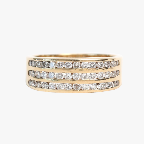 Inel cu Diamante din Aur Galben 14k