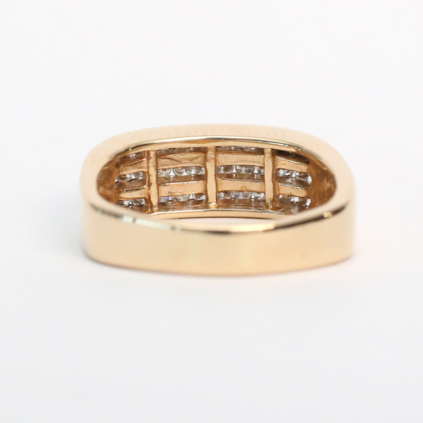 Inel cu Diamante din Aur Galben 14k