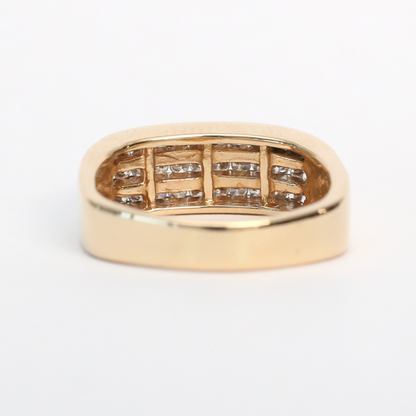 Inel cu Diamante din Aur Galben 14k