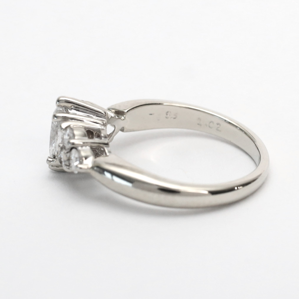 Inel cu Diamante din Aur Alb 14k