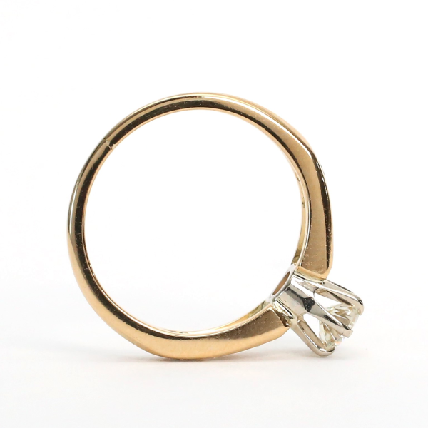 Inel Logodnă cu Diamante din Aur Galben 18k
