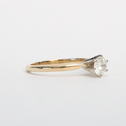 Inel Logodnă cu Diamante din Aur Galben 14k