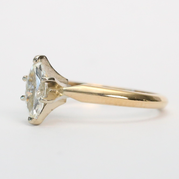 Inel Logodnă cu Diamante din Aur Galben 14k