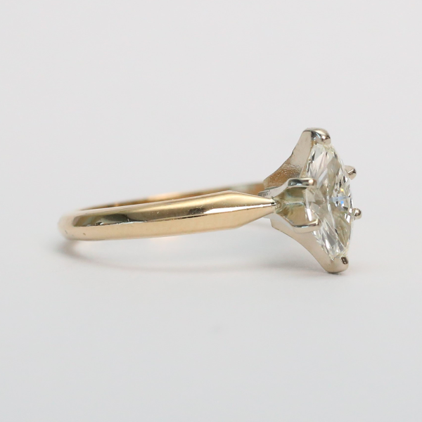 Inel Logodnă cu Diamante din Aur Galben 14k